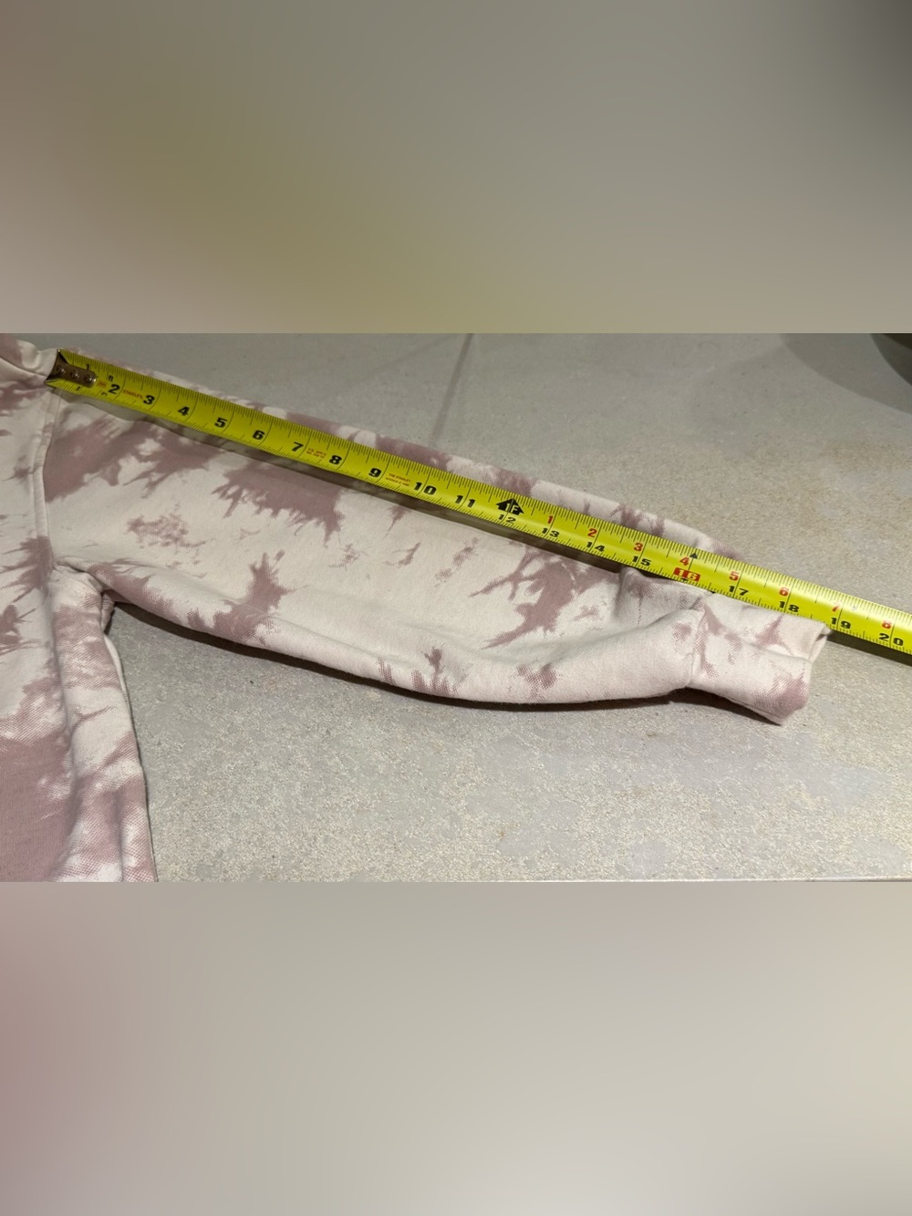 • VARLEY • Romero Sweat Taupe Tie Dye quarter-zip pullover sweater • - Picture 11 of 11